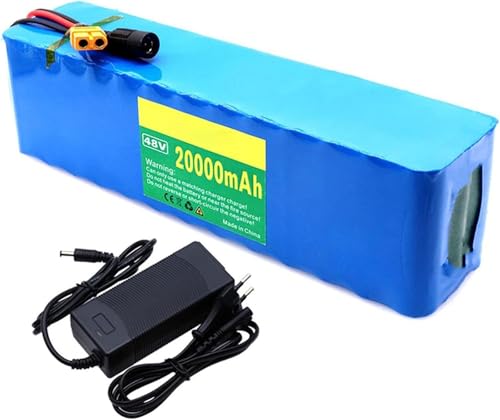 48V Lithium ION pour Vélo Électrique 48V 10Ah E-Bike Batterie avec Chargeur,Haute Puissance 48V Batteries pour Moteur Scooter E-Bike 200W 350W 500W 750W 800W 1000W 48V 10AH,XT60