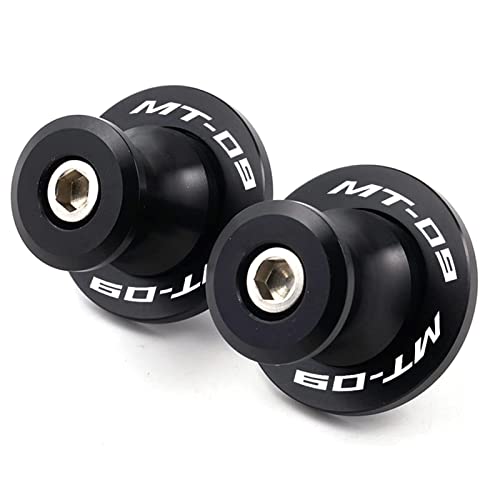 Image of Compatible with 2026 MT09 Tracer 2025 MT09 SP MT 09 V4 SP FZ09 2014-2025 2026 MT-09 Tracer 900GT Motorcycle CNC 6MM Swingarm Spools Slider Stand Screws (Black)