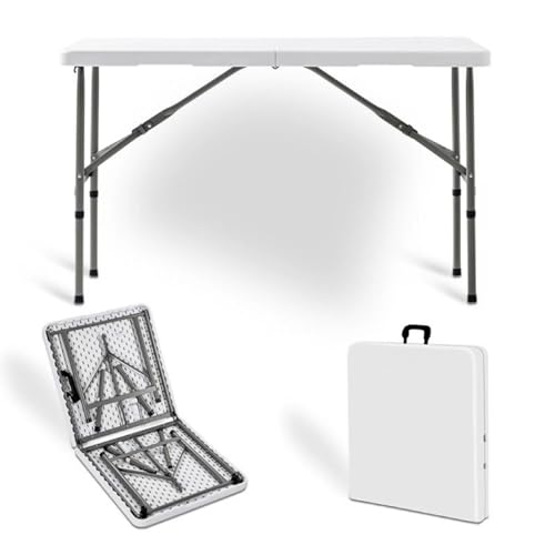 Przenośny aluminiowy stół o długości 1,2 m na imprezy plenerowe, lekki piknik, grill, ogród, stół do jadalni i gotowania, kompaktowa, składana konstrukcja dla łatwego transportu