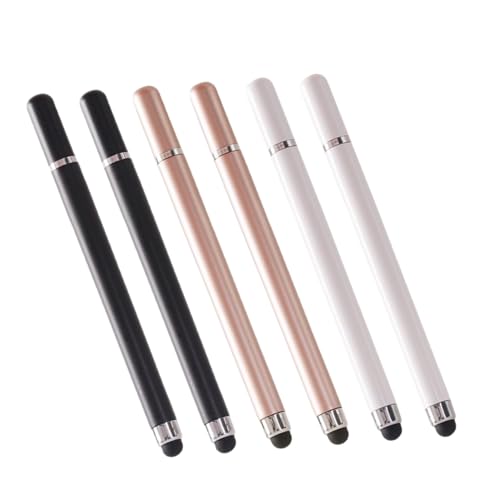 Lápiz táctil para tablet con punta fina, pack de 6 piezas para escritura a mano.