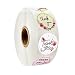 JINGGEGE Blume Danke Aufkleber Goldfolie-Siegel Etiketten Rosa Hochzeit Party Favors Umschlag Liefert Schreibwaren Aufkleber 50-500 stück (Color : QY607 100pcs)