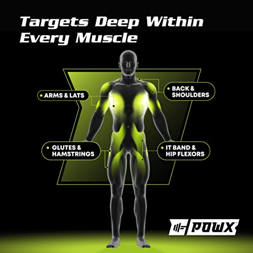 Textured Foam Rollers for Muscle Massage – Medium-Density Back Foam Roller for Back Pain Relief & Muscle Recovery in Legs & Arms – Hollow Foam Roller for Muscle Exercises by PowX, 5.5x17.7 In. (Green) - Image 6