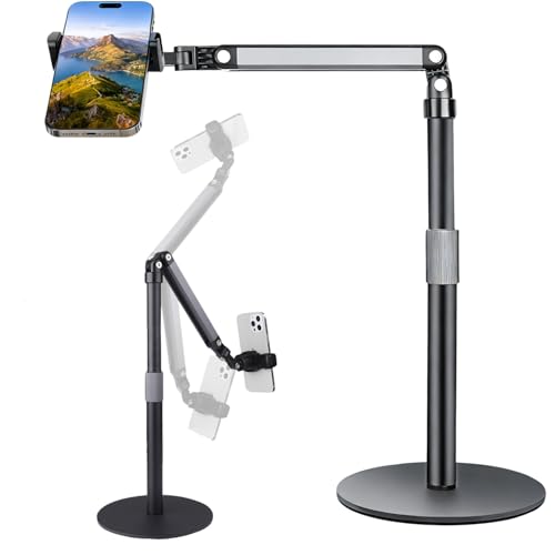Support de téléphone portable pivotant 360 noir pour bureau