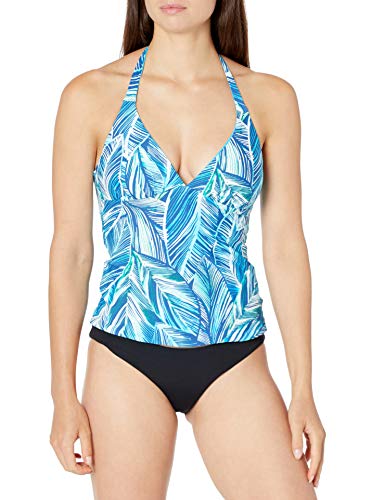 Haut de maillot tankini avec maintien optimal et col en V