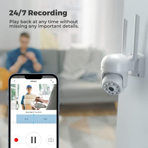 Gerdviaw 2K Security Cameras Outdoor-Camera For Home Security, Spotlight Color Night Vision, Motion Detection, 2.4Ghz Wifi, 2-Way Talk, Waterproof, Sd Card Storage #TOP5