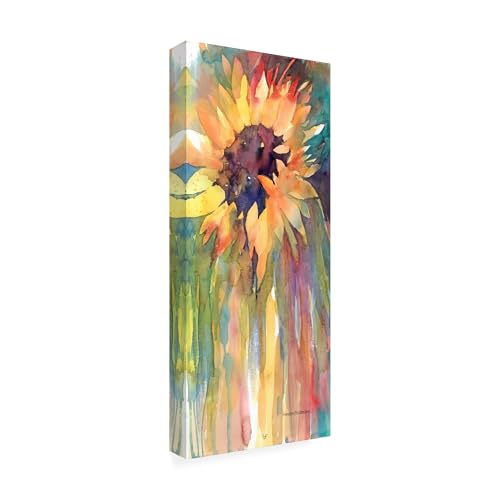Wrapped Canvas Wall Art - Annelein Beukenkamp 'Rays Of Sun' Wall Art for Living Room, Bedroom, or Office Décor - 10x24