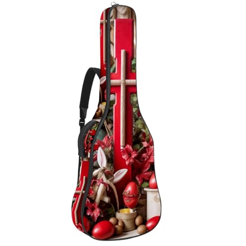 Sac pour guitare imperméable à plusieurs poches et couche de protection renforcée antichoc