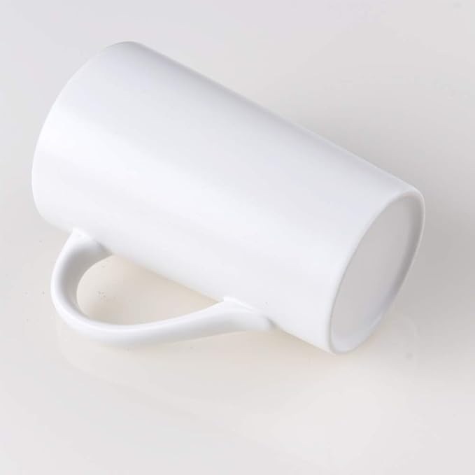 Pack de 2 Tazas de Cerámica Blanca 16 oz con Asa miniatura 6