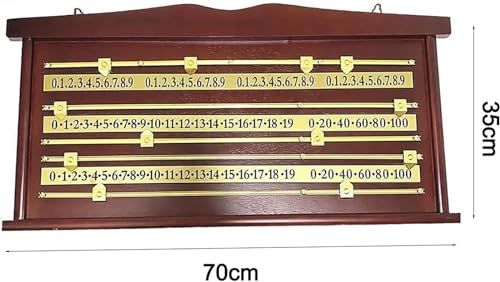 Marcador de billar de madera y cobre 70x35 cm miniatura 3