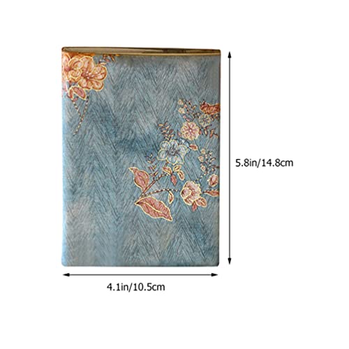 Operitacx Capa de livro de tecido com estampa floral, protetor de livro de tecido lavável para livro