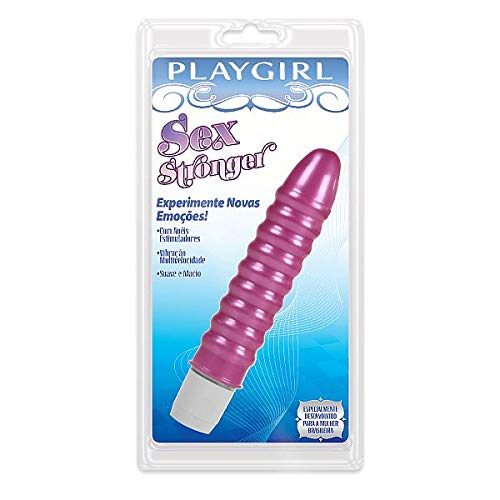 Vibrador Sex Stronger com Anéis Massageadores Rosa Play06R