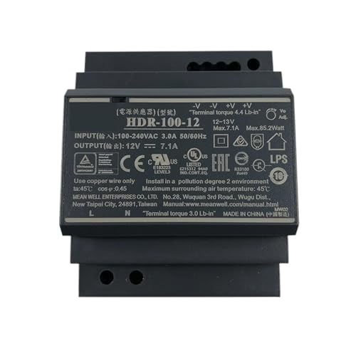 Alimentation à découpage HDR-100 à tension réglable pour signalisation stable