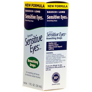 Bausch & Lomb Sensitive Eyes Rewetting Drops 1 Oz (Pack Of 6) #TOP6