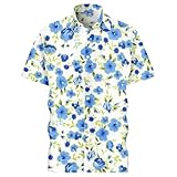 chemise motif bleu marine Coupe confortable : la chemise a une coupe ample et droite pour assurer une circulation d'air optimale et une liberté de mouvement illimitée