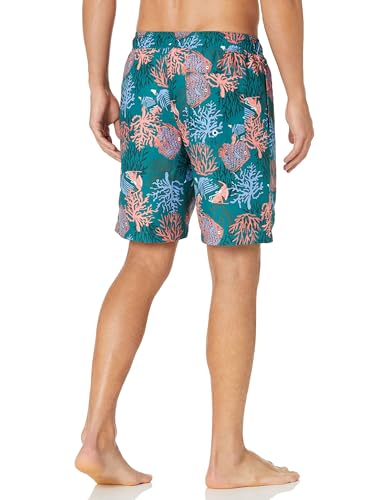 Image of Amazon Essentials Men's 9 inch Breathable Swim Trunks with Mesh Lining, Elastic Waist, Pockets, Drawstring Closure