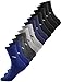 Produktbild QINCAO 12 Paar Socken Herren Damen Sport Schwarz Baumwolle Lange Komfortbund Socks