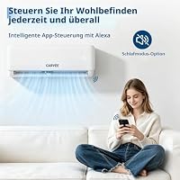 Thaookte A++ Split-Klimaanlage 24000 BTU (7,2 kW) Inverter – Heizen & Kühlen, 19 dB(A) leise, antibakterieller Verdampfer, WiFi & App-Steuerung, inkl. Montagematerial [Energieklasse A++] – Ansicht 6