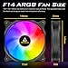 Antec RGB Fans, 140mm Fan, PC Case Fan,140mm Case Fan, 3-pin ARGB Connector, 3 Packs