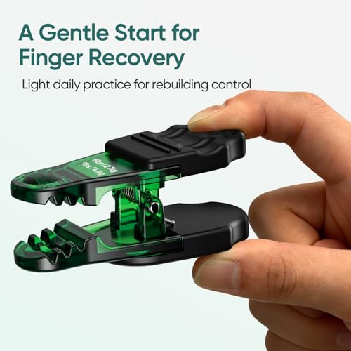 Image of FitBeast Finger Exerciser Set, Pinch Clips & Finger Extension Bands for Hand Therapy, Grip Strength, Dexterity & Hand Rehab