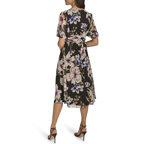Calvin Klein Women's Floral Midi Aline Dress3