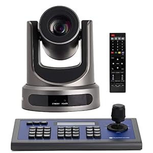 PTZOptics 30X SDI Gen 2 Live Streaming Broadcast Camera, Grey+ HuddleCamHD HC-Joy-G3 3rd Generation Serial PTZ Joystick