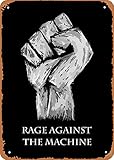 EICOCO Rock Bands Rage Against The Machine Plaque Poster Metal Tin Sign 8' x 12' Vintage Retro Wall...