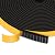 Trisiki Strong Adhesive Insulation Tape, High Density Foam Weather Stripping Door Seal, Door Seal for Doors and Windows, Soundproof Weatherproof Foam Seal Tape, Noise Reduction(1/2 In x 1/8 In x 50Ft)