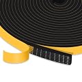 Trisiki Strong Adhesive Insulation Tape, High Density Foam Weather Stripping Door Seal, Door Seal for Doors and Windows, Soundproof Weatherproof Foam Seal Tape, Noise Reduction(1/2 In x 1/8 In x 50Ft)