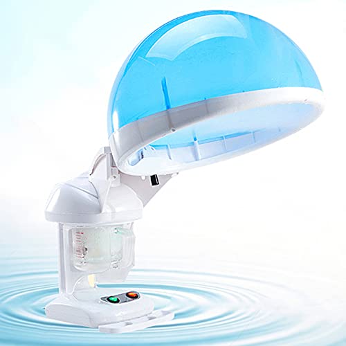 Hair Steamer Facial Steamer - Hot Hair Hood Steamer 2 in 1 Portable Tabletop Hair Steamer with Hood for Improving Facial Skin or Dry Hair Spa Salon Home
