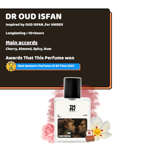 Image of TMPerfumehouse DR Oud Isfan EDP for Men & Women | Oud, Floral & Long Lasting Perfume Spray | Warmspicy, Rose & Woody Fragrance | Luxury Gift for Him & Her | TMPH | 50ml