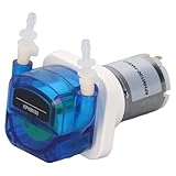 [TRASMISSIONE AD INGRANAGGI AFFIDABILE] Mini pompa peristaltica Utilizzando la trasmissione ad ingranaggi in plastica tecnica, il design della pompa impedisce lo scivolamento del tubo, garantendo prestazioni stabili ed efficienti. Durata del tubo della pompa: BPT 1000 ore. Durata del tubo della pompa: BPT 1000 ore