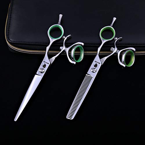 Smith Chu Right Hand 6.0 Inch Silver Professional Barber Swivel Ring Hair Cutting Shears And Salon Hairdressing Thinning Scissors #TOP1