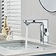 Hevenaov Infrarot Sensor Wasserhahn Bad Chrom, Automatisch Sensor Mischbatterie Bad Digitalanzeige Bildschirm Warmes Kaltwasser Mischbatterie Armatur Waschbecken