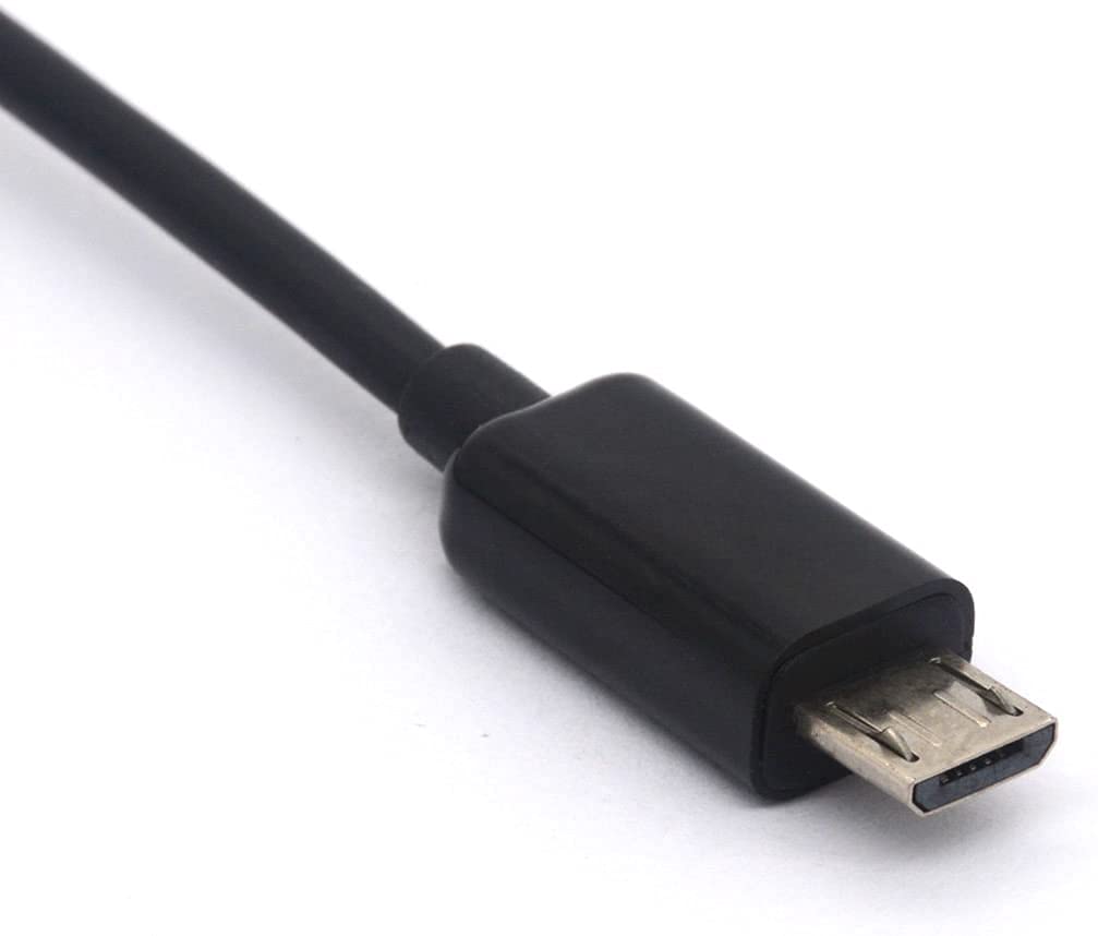 Micro USB to 3.5mm Cable - Gold Plated 3 Pole 3.5mm Male to Micro B Male Car Aux Audio Extension Cord