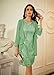 GRACE KARIN Women's Tea Short Evening Dress Fall Guest Wedding Dresses for Women Grass Green XL