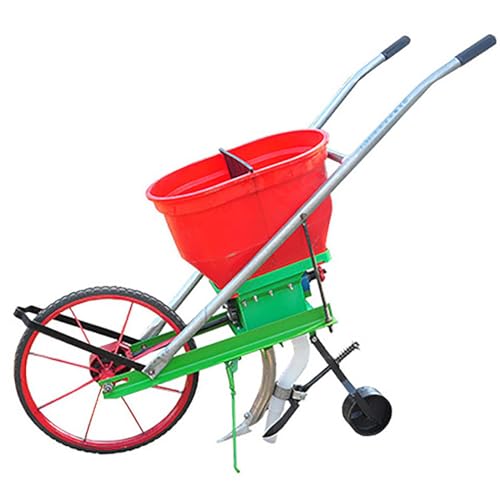 Seminatrice manuale a spinta per semina e fertilizzazione di precisione | Fioriera manuale per semi di mais, soia e verdure | Strumento di semina facile da usare