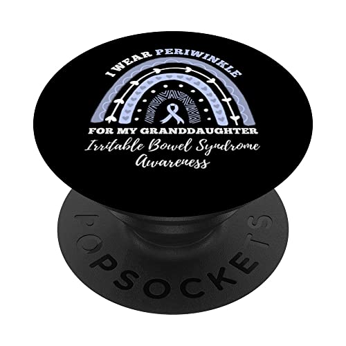 I Wear Periwinkle For Granddaughter Irritable Bowel Syndrome PopSockets Swappable PopGrip