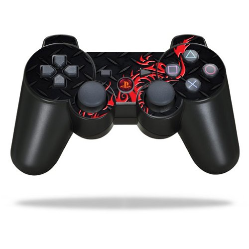 MIGHTY SKINS - Protective Vinyl Skin Decal Skin Compatible with Sony Playstation 3 PS3 Controller wrap Sticker Skins Red Dragon