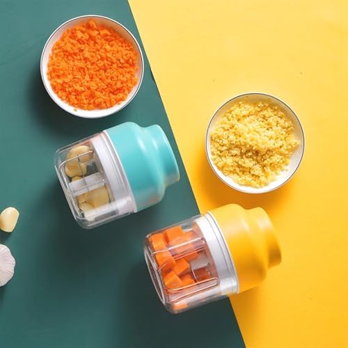 Electric Garlic Chopper - Mini Cordless Food Processor, Rechargeable Vegetable Grinder for Onion, Ginger, Meat, 8-Cup Capacity, Compact Kitchen Gadget (Multiple Colors) - 4