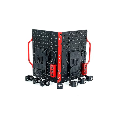 Placa V-mount con divisor Dtap y roscas de un cuarto para batería 1