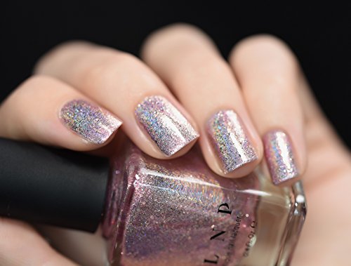 Image of ILNP Pink Mimosa - Rosy Pink Holographic Nail Polish