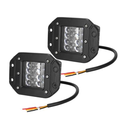 STOBAZA 2 piezas LED de Carretera con Lente de Enfoque para Suv y Camión Luz de Conducción Resistente de Unidades para Off-road y Trabajo