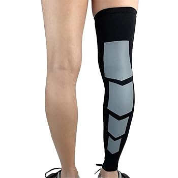 Leg Warmers Per Ciclismo In Seta Ghiacciata - Protezione UV UPF50+ Per Uomo E Donna - Foto 3