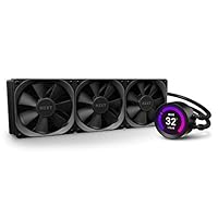 NZXT Kraken Z73 360mm - RL-KRZ73-01 - AIO RGB CPU液体クーラー - カスタマイズ可能なLCDディスプレイ - 改良されたポンプ - CAM V4 - RGBコネクター - AER P 120mm ラジエーターファン (3個入り)