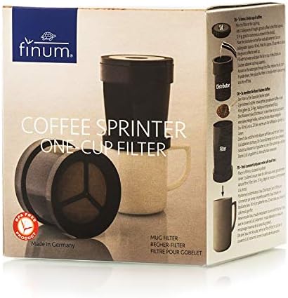 Finum 63/4221600 Coffee Duration Filter, Plastic, Black, 9.5 x 9.5 x 10.5 cm
