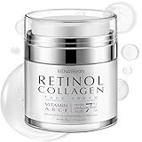 Retinol Anti Aging Face Moisturizer: Wrinkle Cream for Women, Collagen Day Night Repair Cream - Firming, Tightening & Lifting Neck Sagging Skin, 7% Hyaluronic Acid for Max Hydration, 1.7 Oz