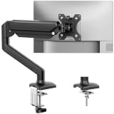 GRIFEMA GB2003-1 Soporte de Monitor con Resorte de Gas para Pantalla de Computadora de 13-32 Pulgadas, Altura Ajustable, VESA 75x75/100x100, Peso 2-9 kg, Negro