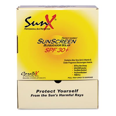 SPF30 Sunscreen Single Dose Pouch 100 Box