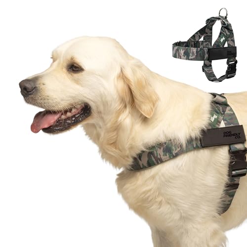 Image of Dog Friendly Co. Dog Harness for Medium Sized Dogs (Green Camo, Medium)