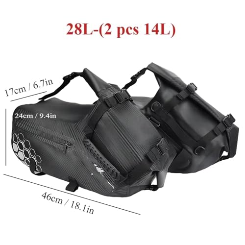 Bolsas impermeables para sillín de motocicleta compatibles con Suzuki V-Strom Boulevard M109R 48L 28L 2